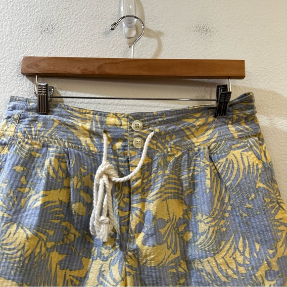 Free People Island Tropical Drawstring Shorts in Mango Combo Size 6 - Picture 4 of 10